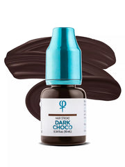 Pigmento para trazos de cabello PMU de color chocolate oscuro, 10 ml