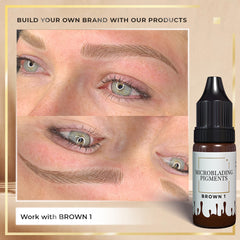 Pigmento Microblading Marrón 1 10ml