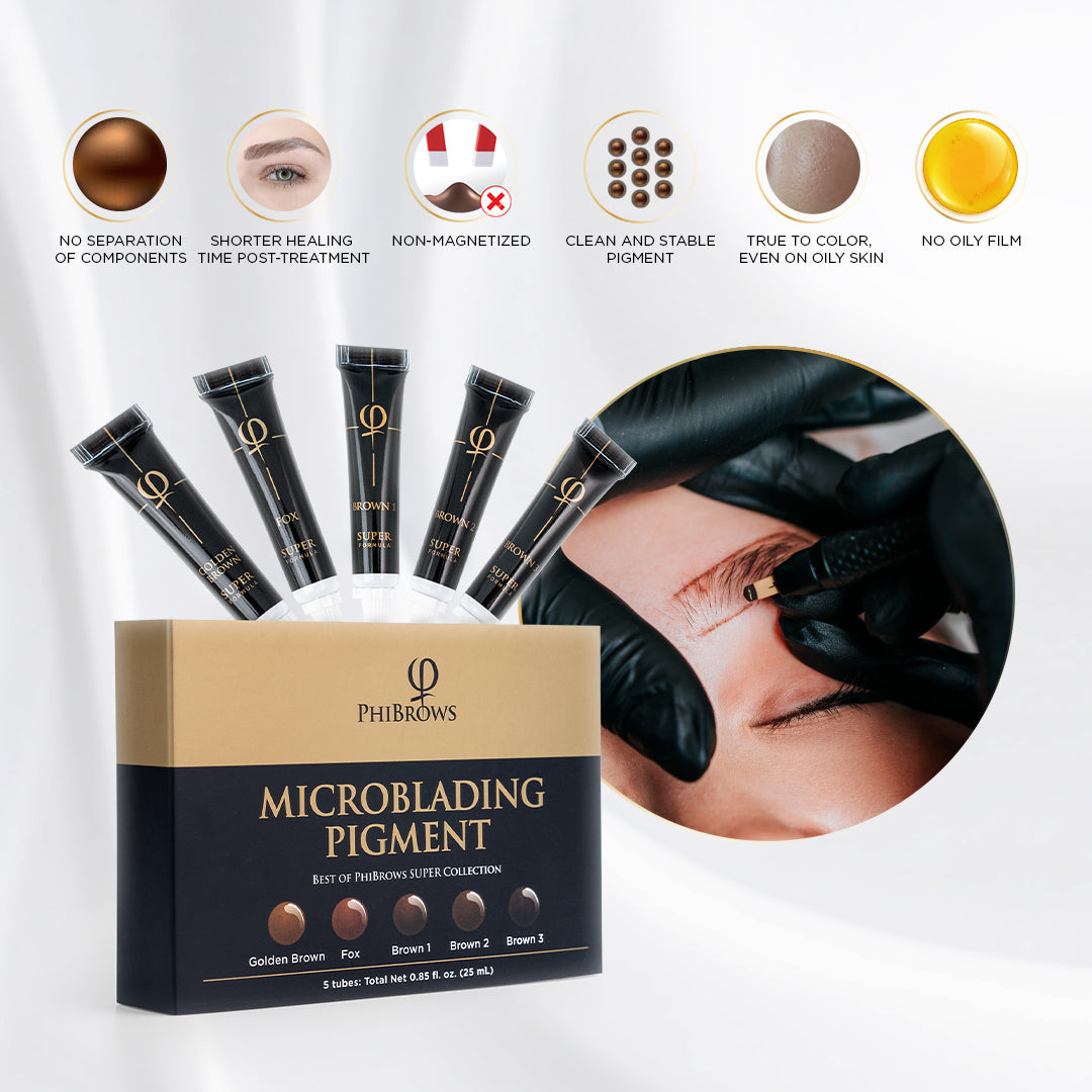 PhiBrows Microblading Pigment Collection SUPER