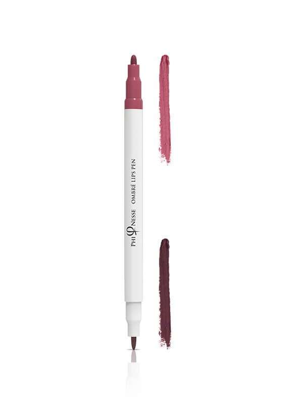 PhiNesse Ombre Lips Pen  Red Plum – Soft Pink 02